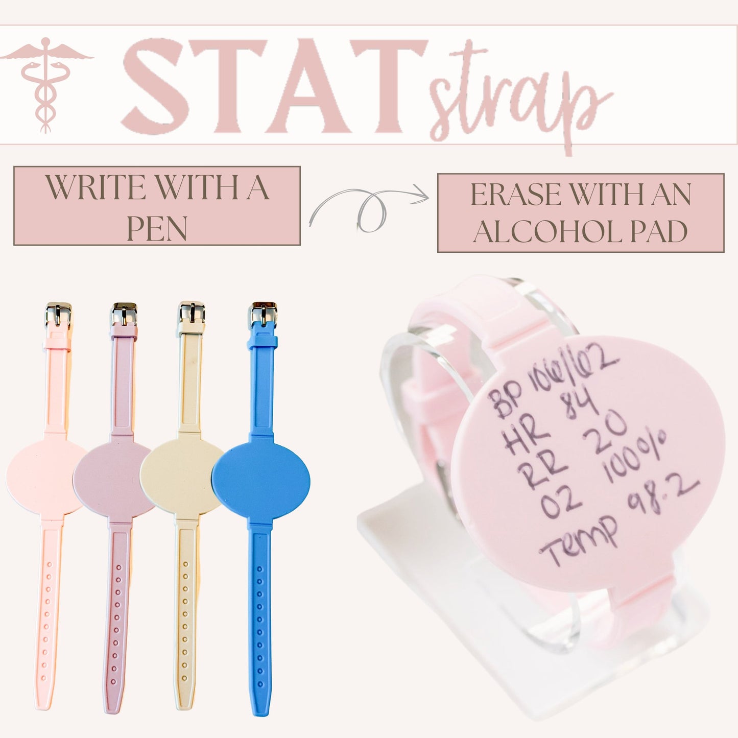 The STATstrap | Erasable Nurse Wristband - The Nursing Perspective